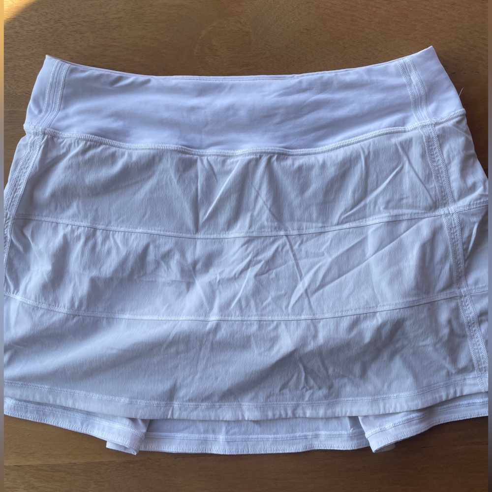 Lululemon Pleated White Tennis Skirt